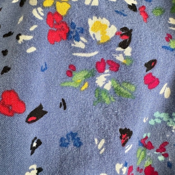 Beachlunchlounge Blue Floral Flutter Sleeve Shift Sun Dress  Size Large - Picture 12 of 13